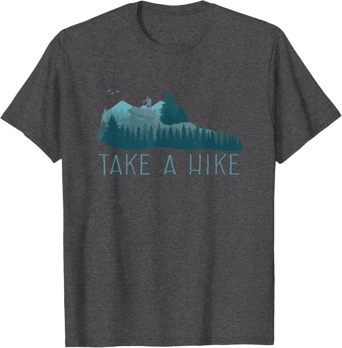 Take a Hike | Hiking Outdoors T-Shirt - Dark Heather Grey