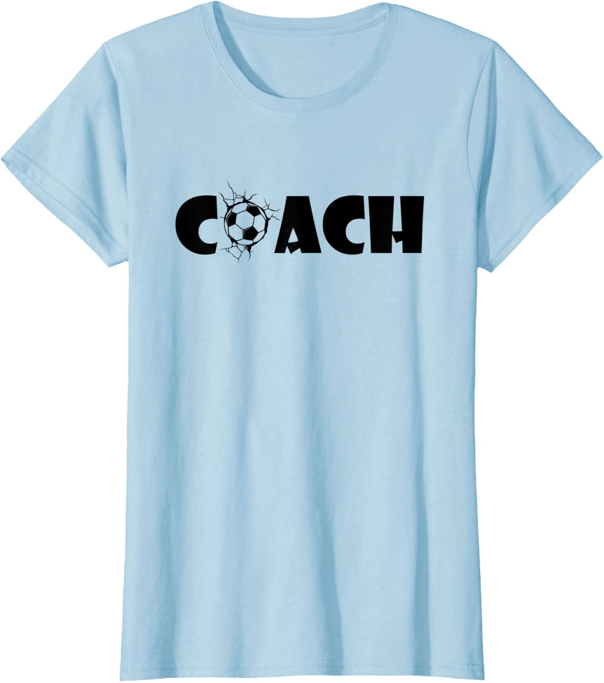 Soccer Coach Shirt Soccer Trainer Coaching Football Player T-Shirt - Baby Blue