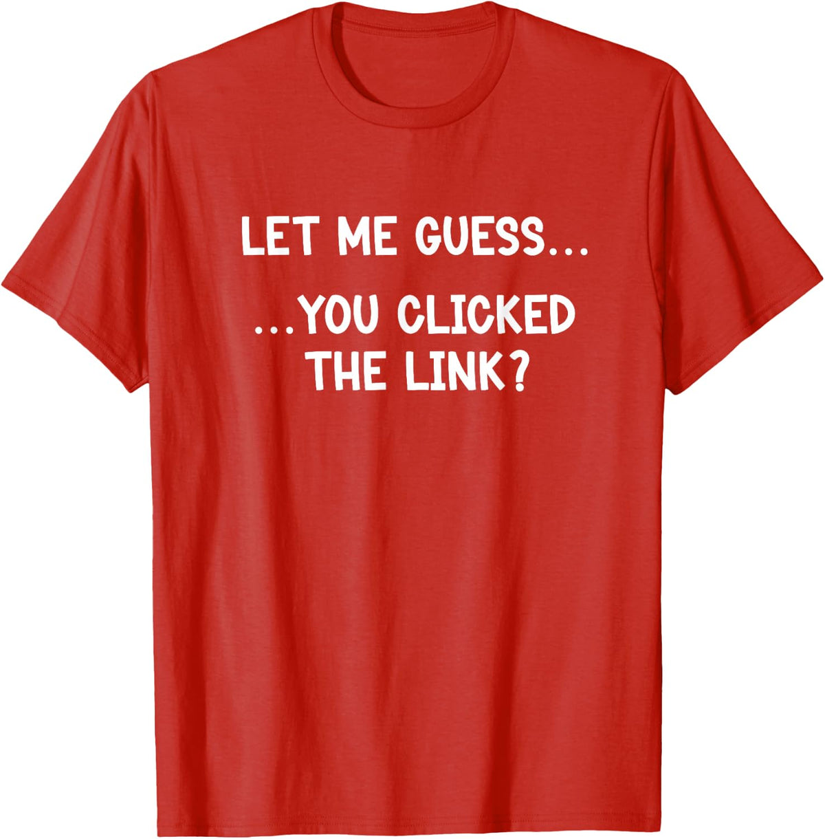 Cybersecurity Computer Cyber Security Funny Clicking Joke T-Shirt - Red