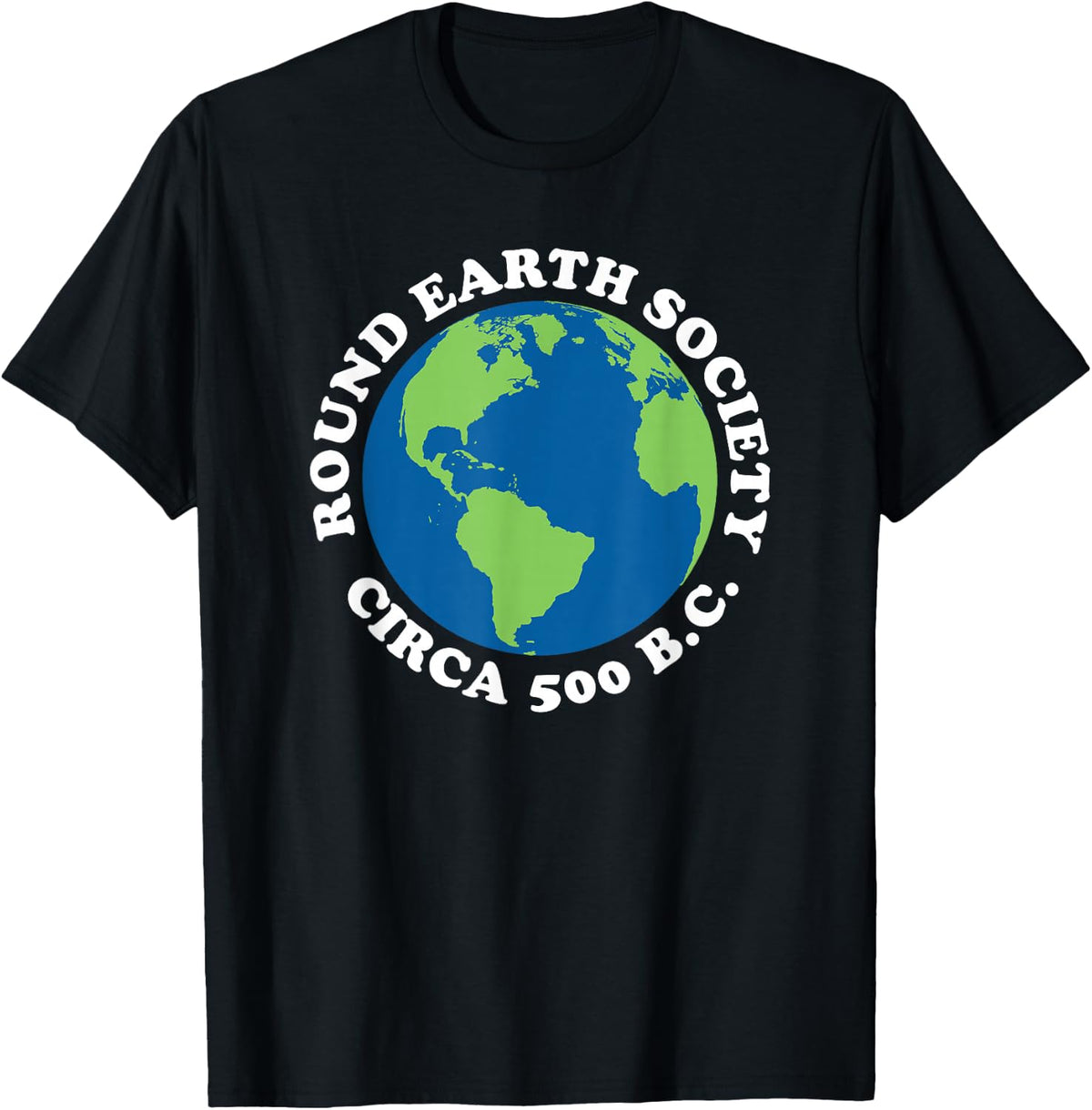 ROUND EARTH SOCIETY T-Shirt - Black