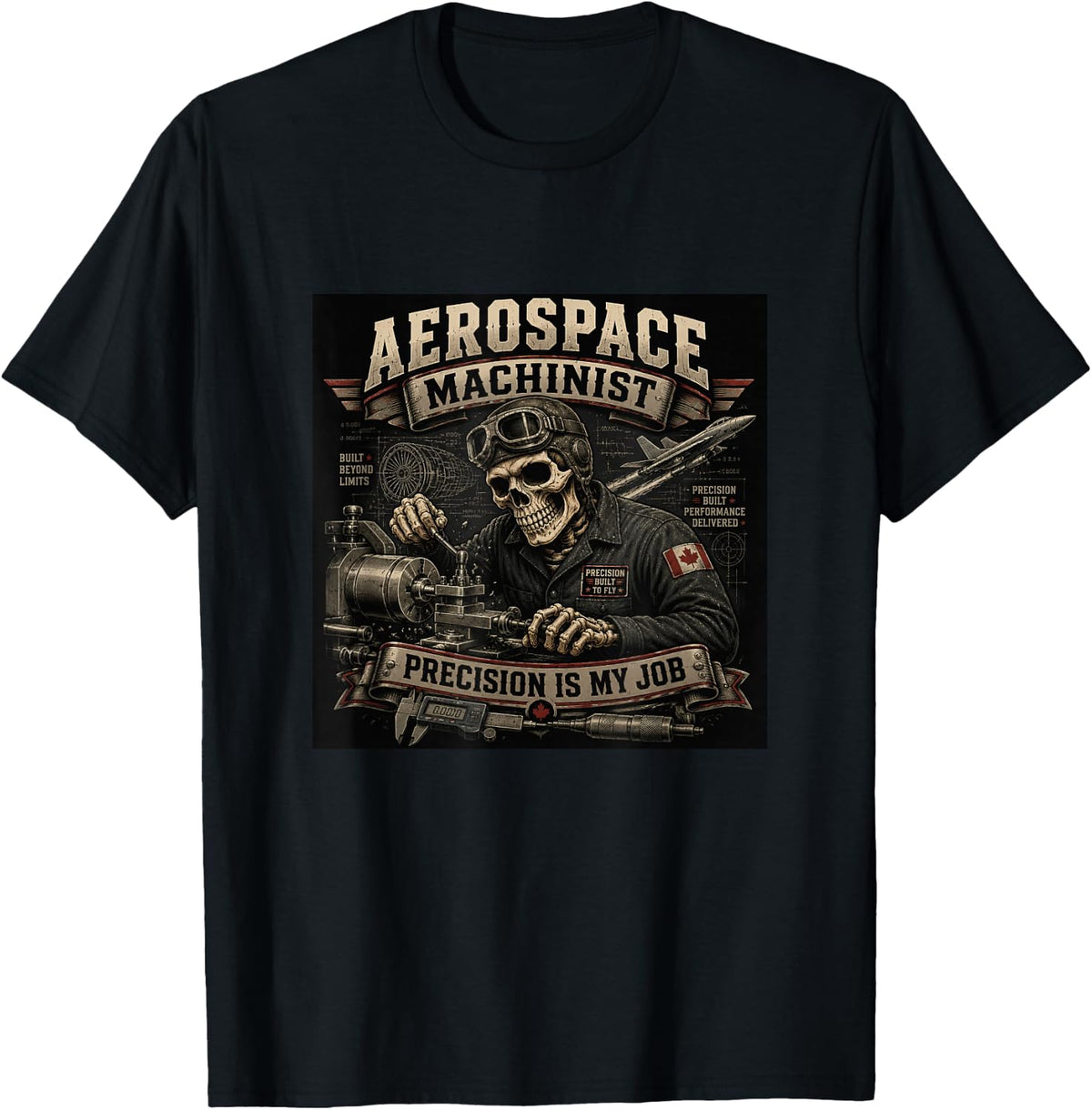 Aerospace Machinist T-Shirt - Black