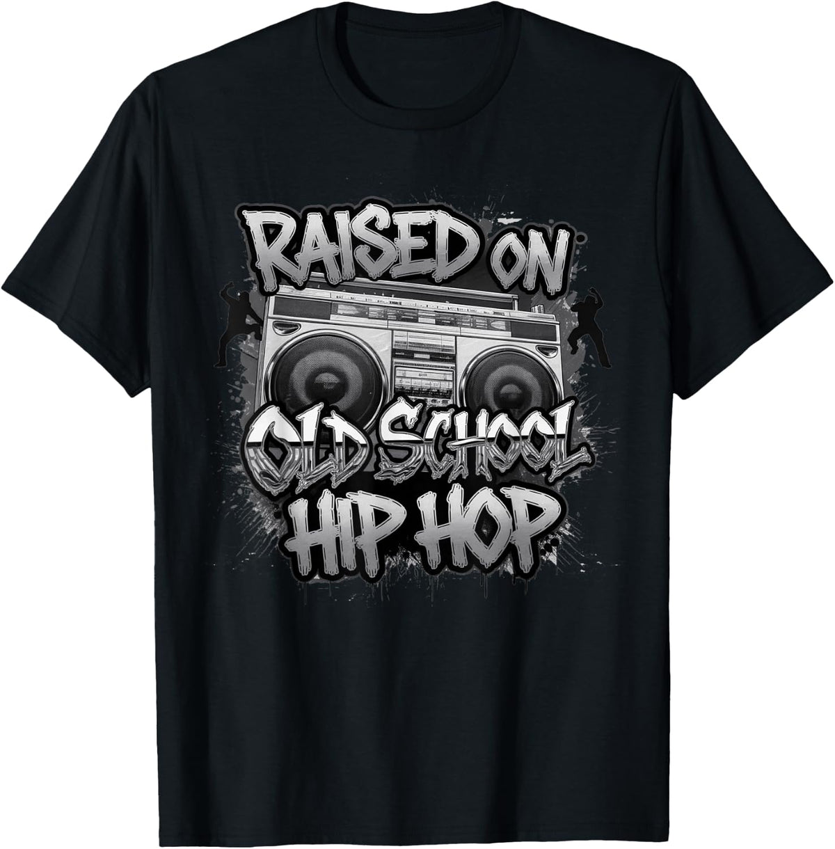 Hiphop Gift for Boys Girls Freestyle Graffiti Music T-Shirt - Black