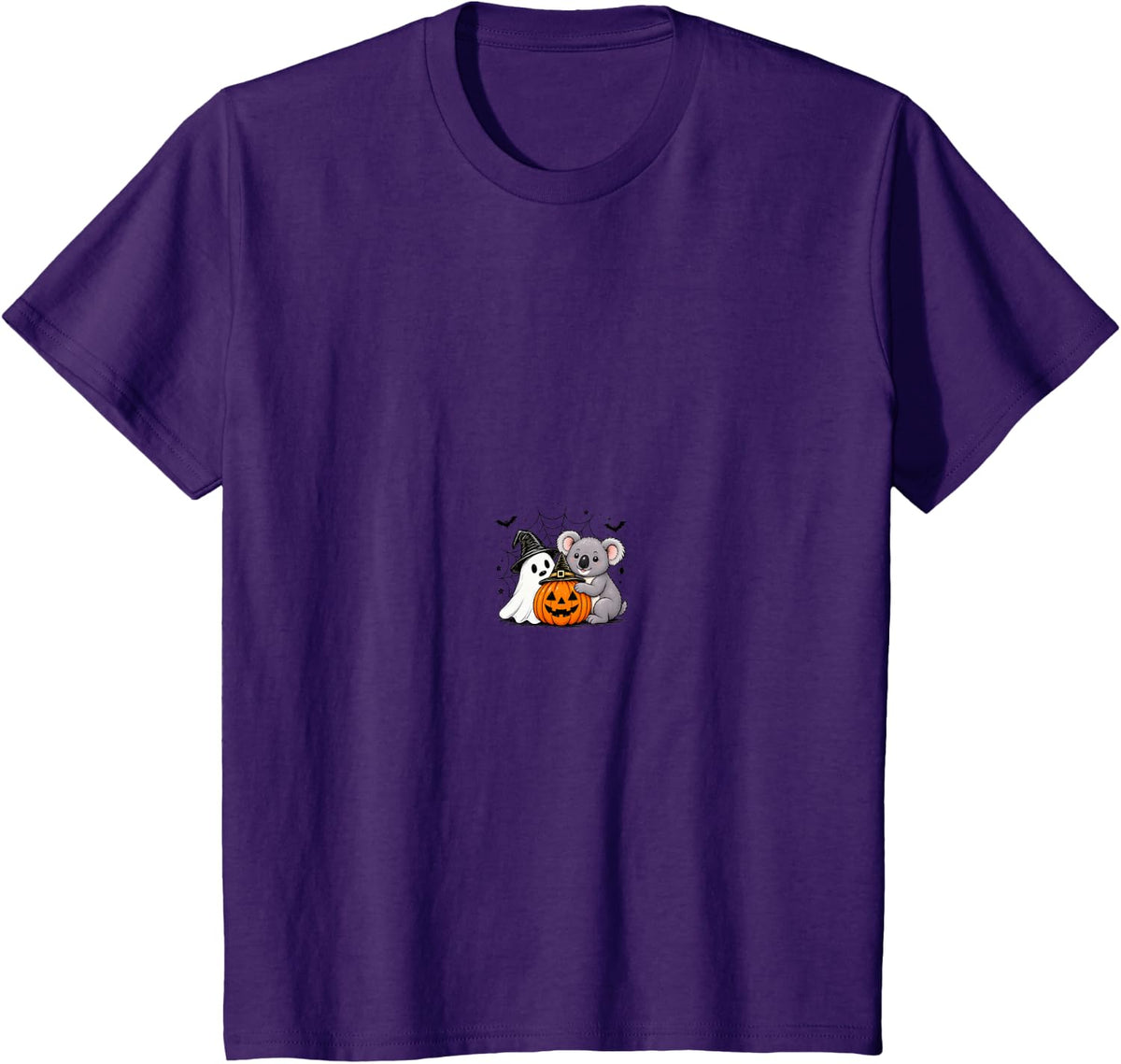 Koala Halloween Ghost Pumpkin Cute Spooky Costume T-Shirt - Purple