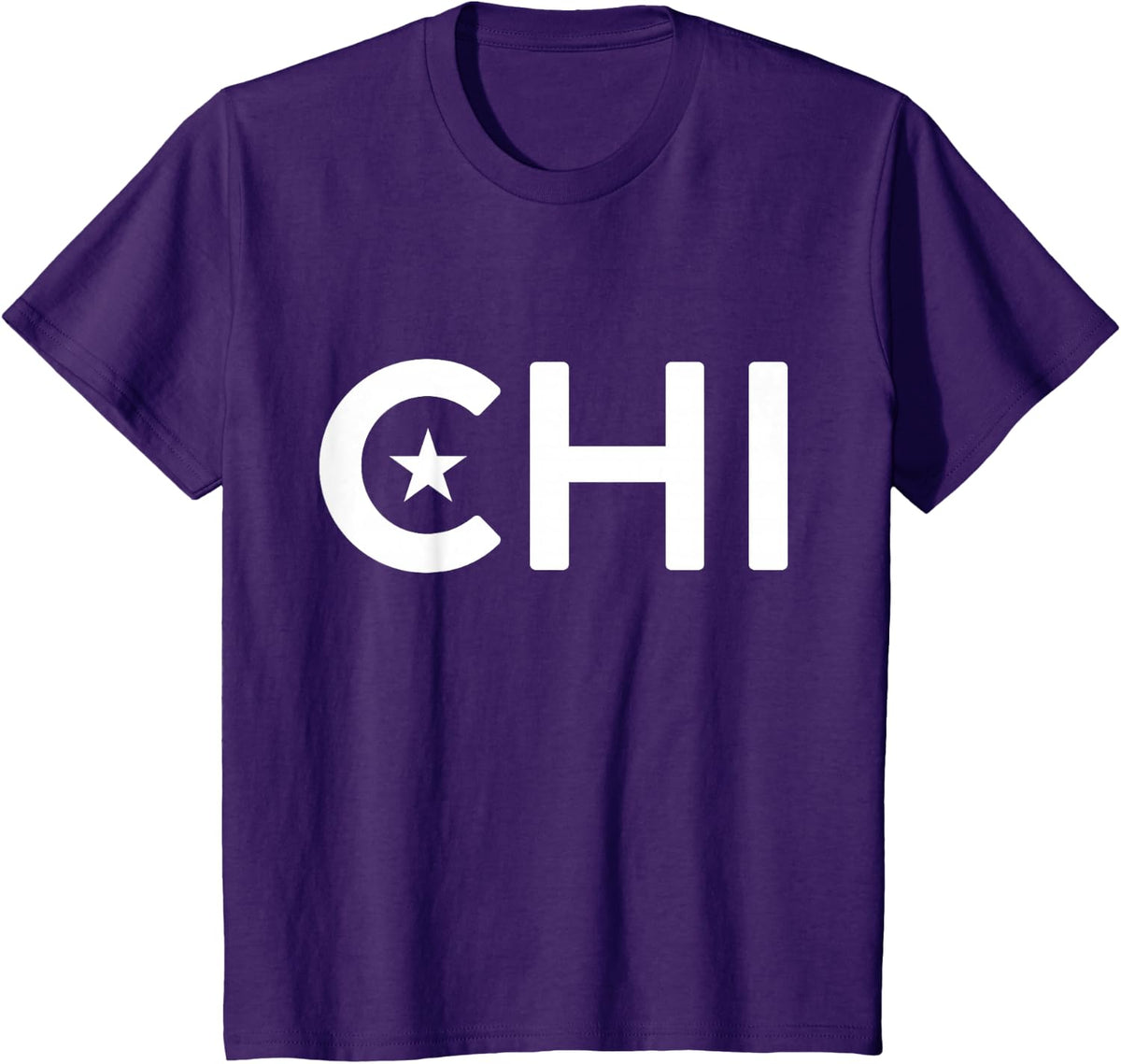CHI - Chile Two Part Combo Design - Chilean Flag Part 1 T-Shirt - Purple