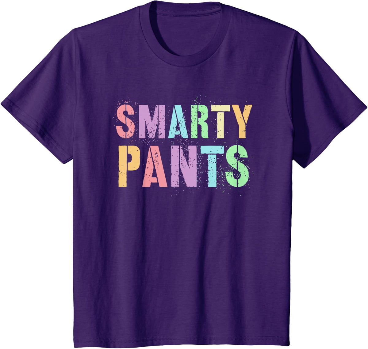 Cute SMARTY PANTS 1st 2nd 3rd Grade I Teach ABCD Teacher Mom T-Shirt - Purple