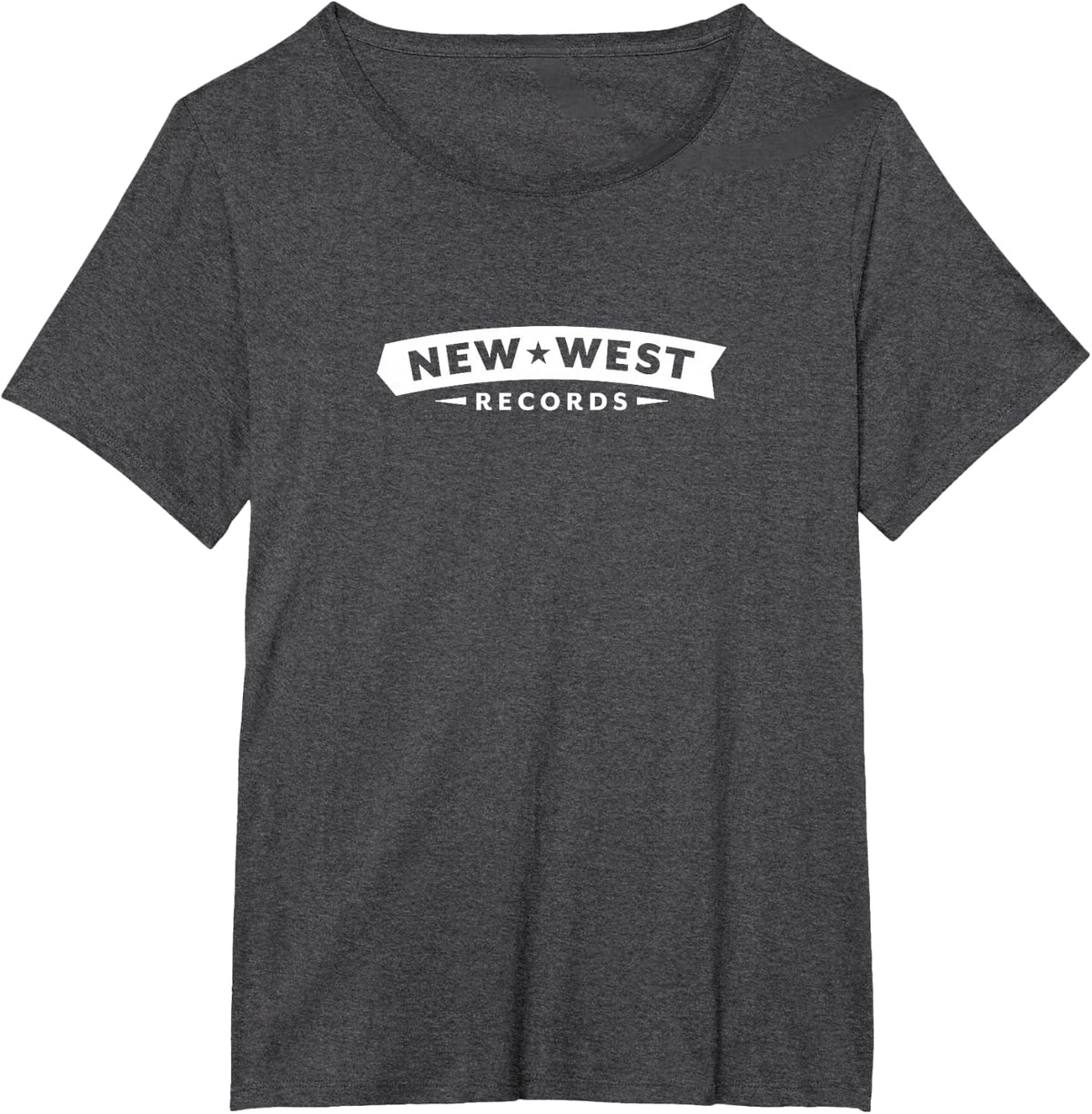 New West Records Logo T-Shirt - Dark Heather Grey