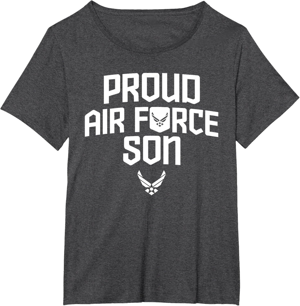 Proud Air Force Son Shirt Military Veteran Birthday T-Shirt - Dark Heather Grey