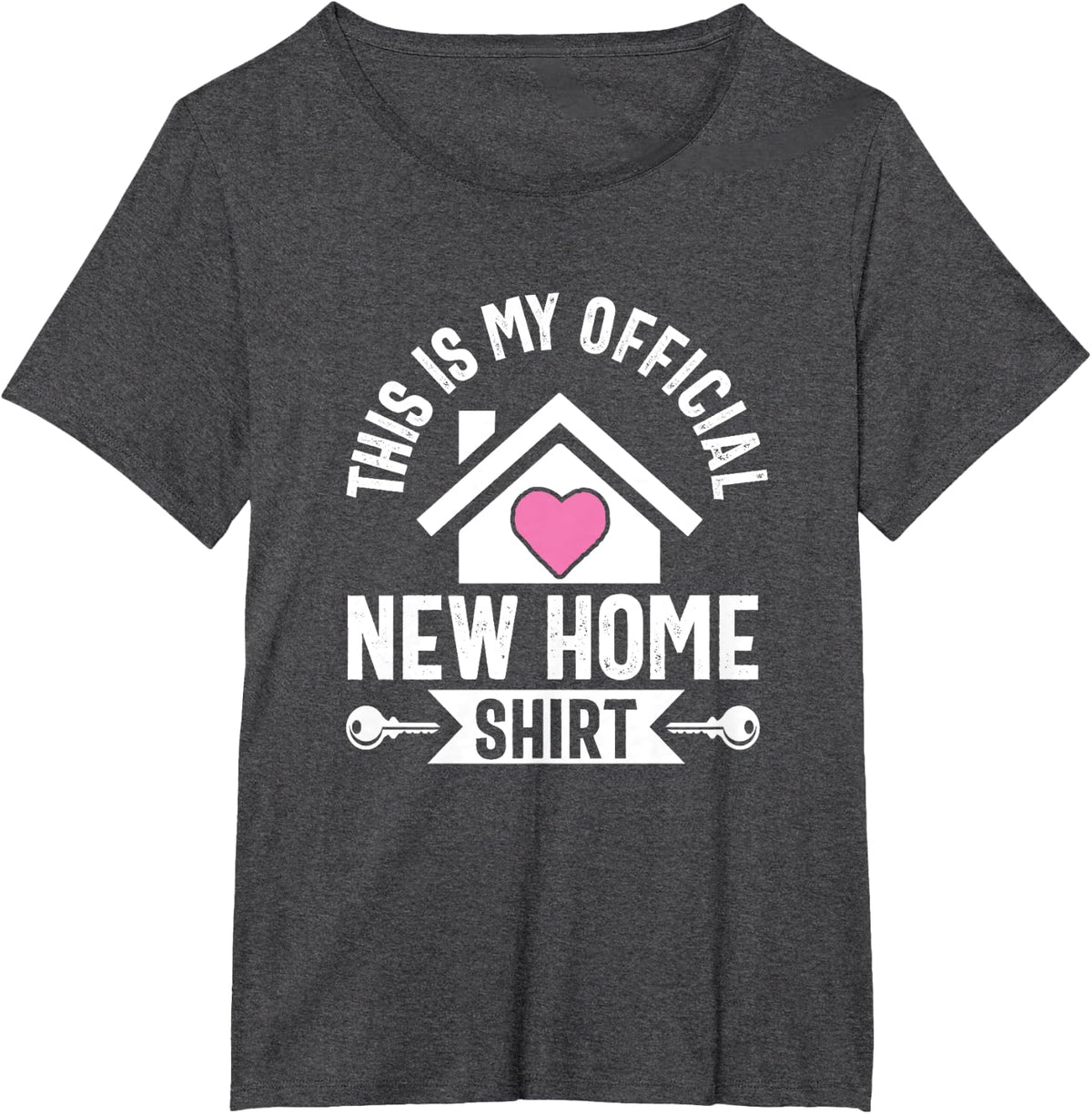New Homeowner First Time Official Housewarming Party T-Shirt - Dark Heather Grey