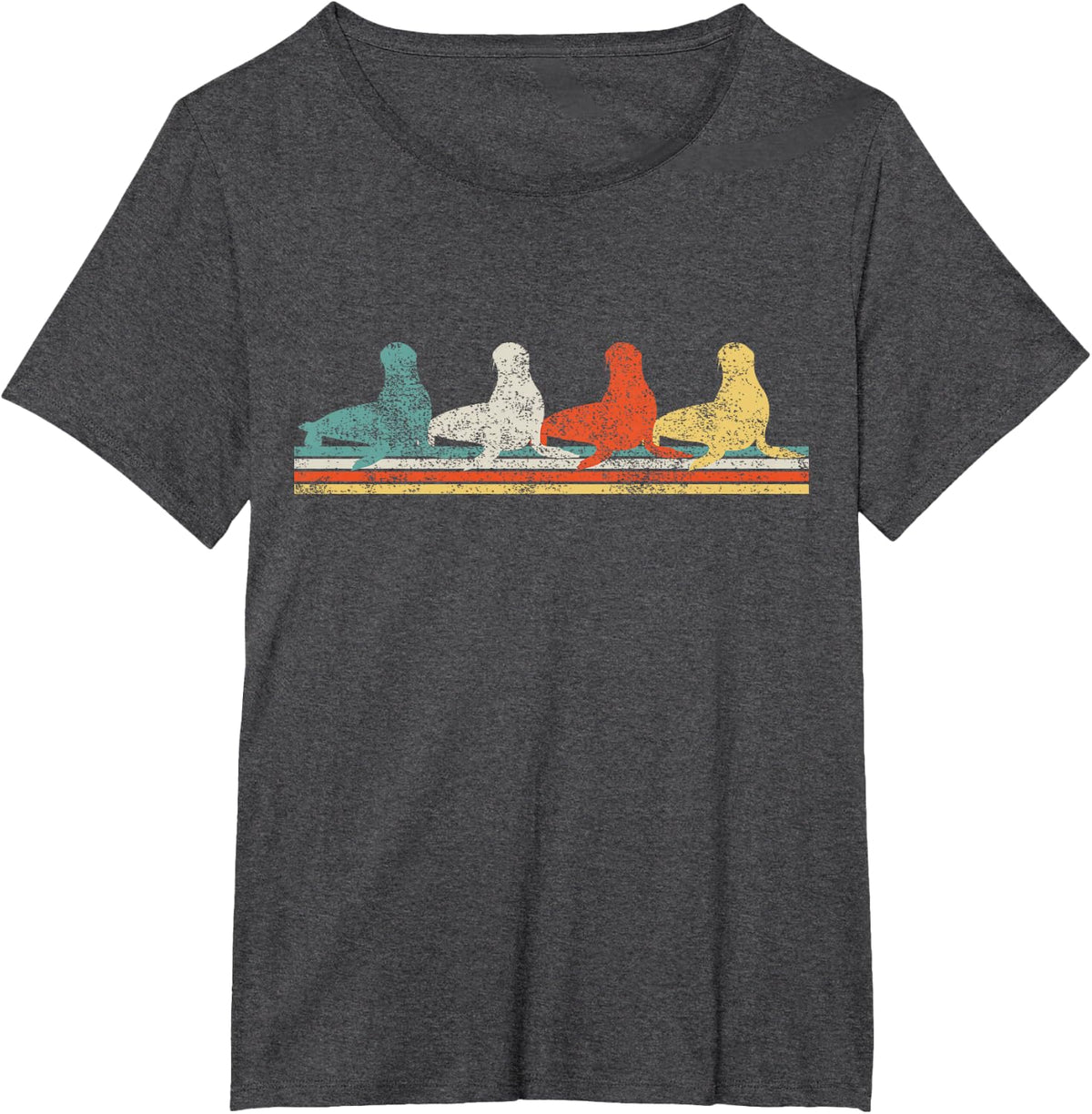 Sea Lion T-Shirt - Dark Heather Grey
