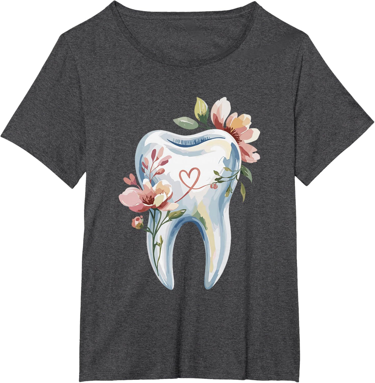 Dental Teeth Dentist Dentistry Dentists T-Shirt - Dark Heather Grey