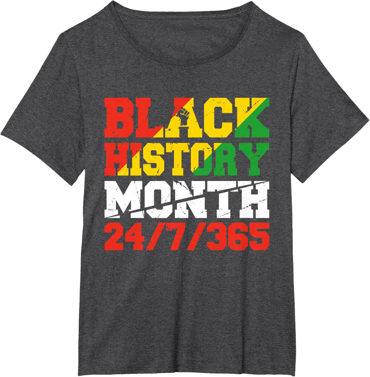 African Pride Juneteenth Black History Month T-Shirt - Dark Heather Grey