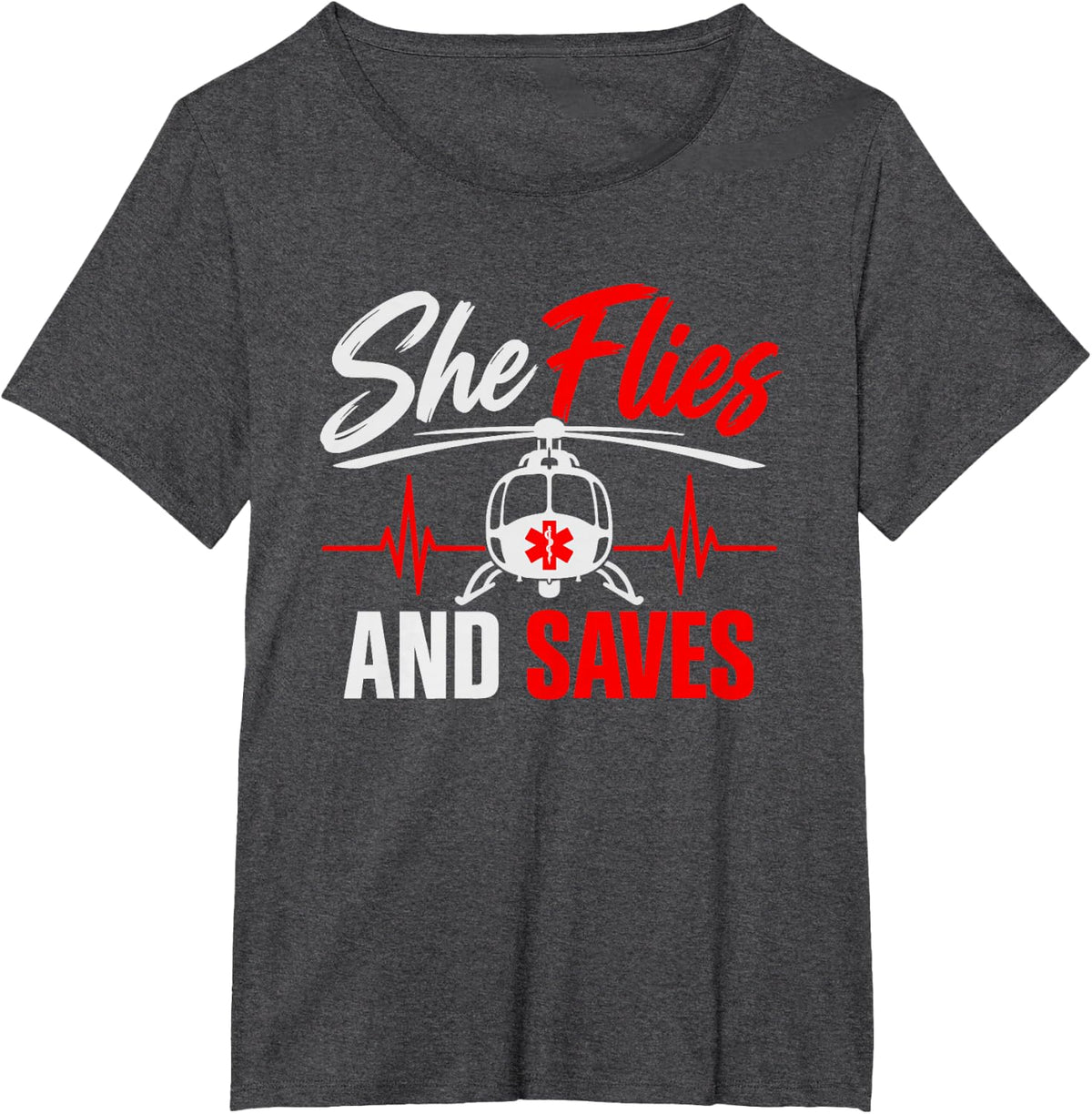Women Flight Paramedic Breaking Barriers 5000 Feet Female T-Shirt - Dark Heather Grey