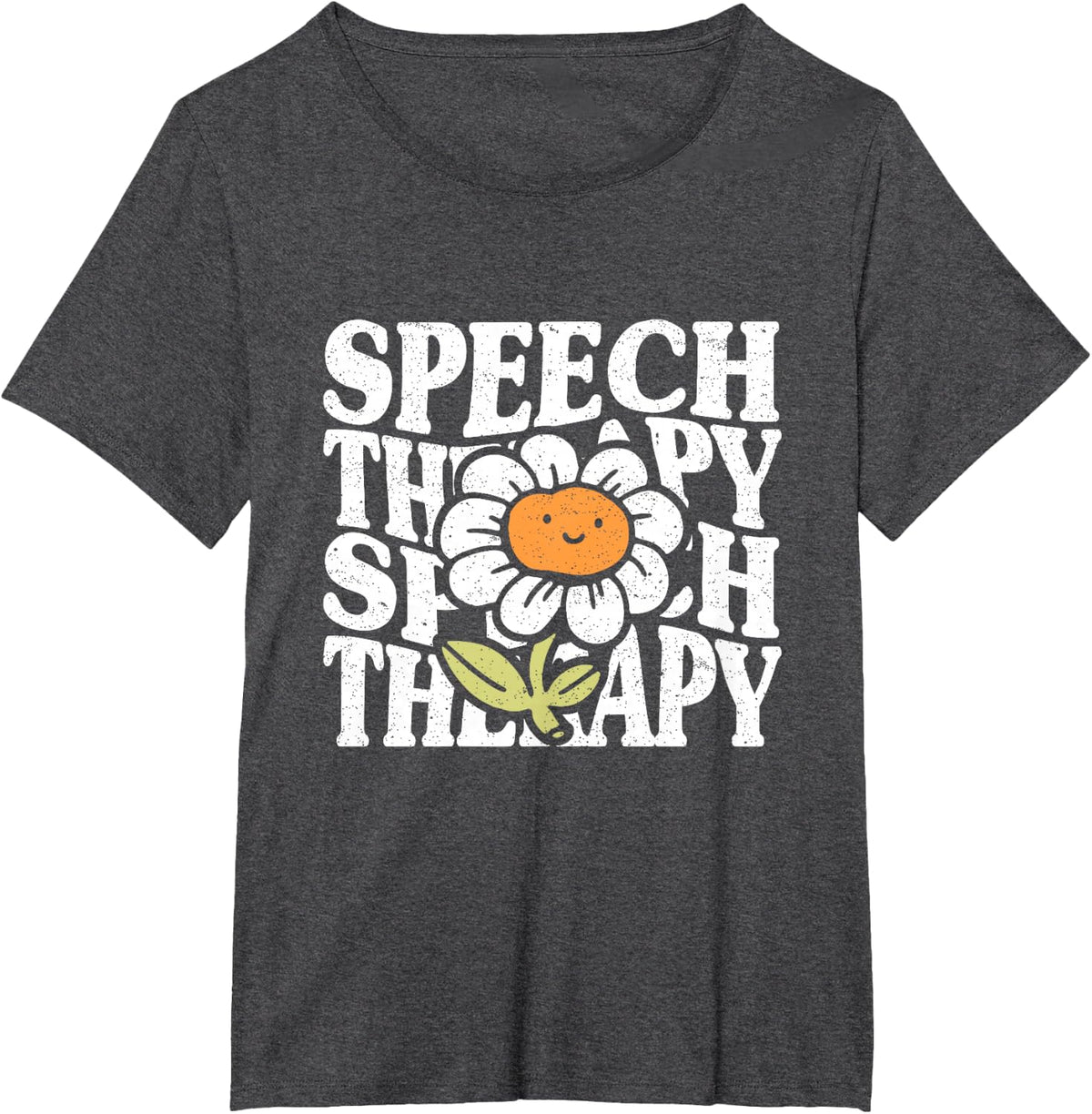 Speech Language Pathologist SLP Therapist Speech Therapy T-Shirt - Dark Heather Grey