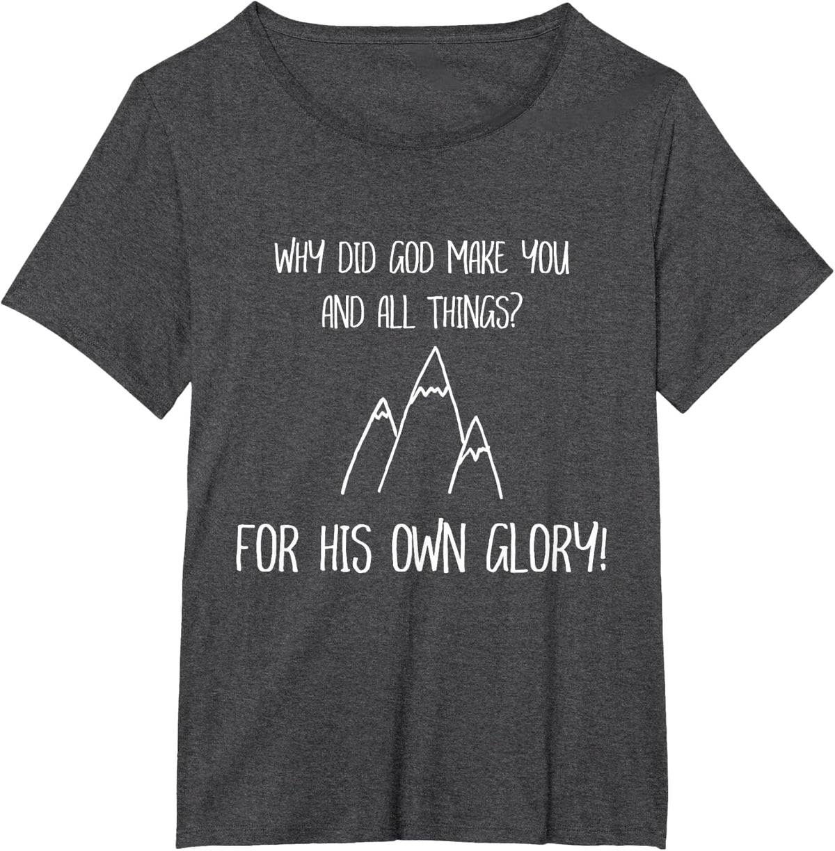 Children's Catechism Question Reformed Christian T-Shirt - Dark Heather Grey