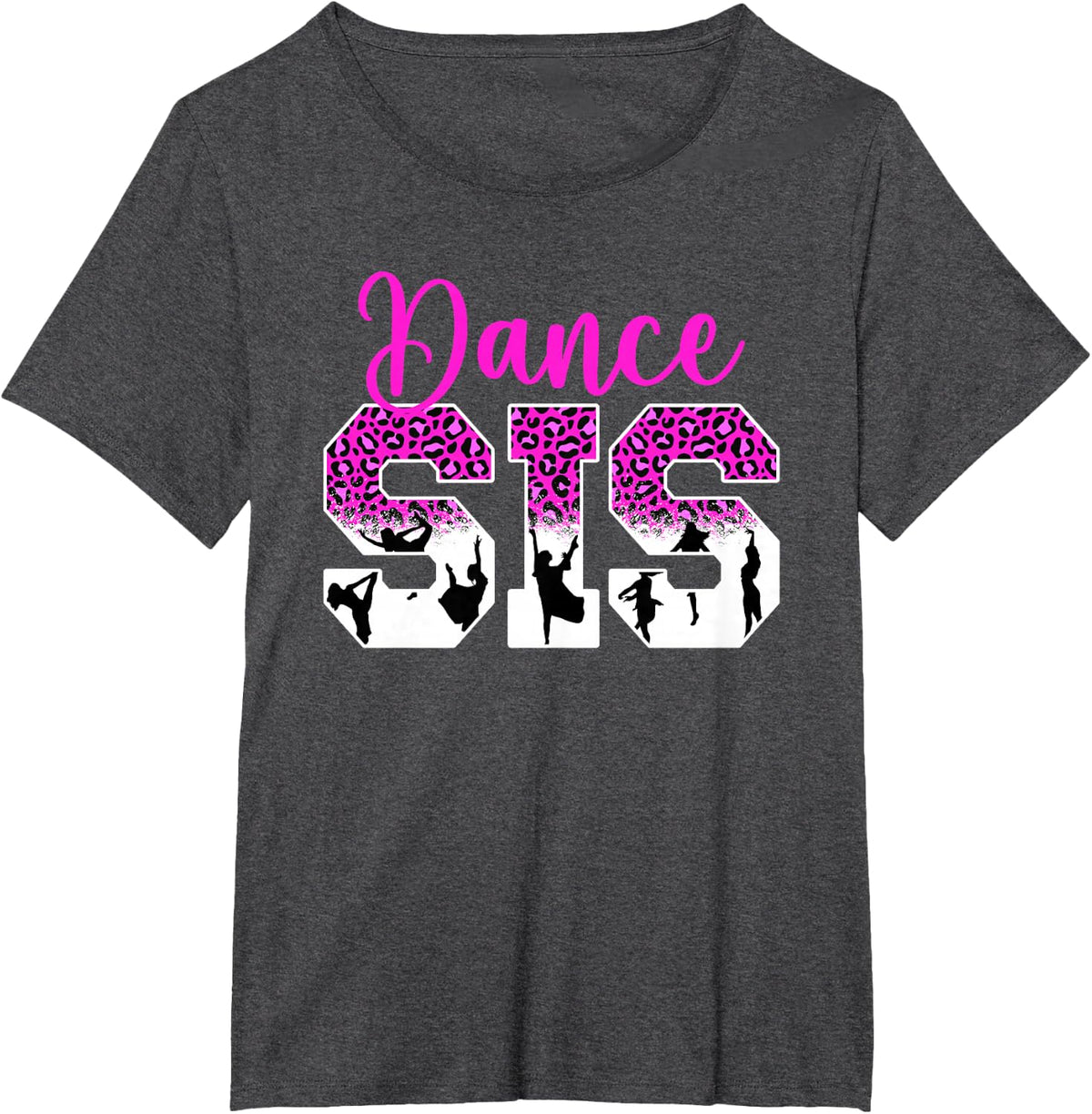 Dance Sis Proud Dance Sister Of A Dancer Sister T-Shirt - Dark Heather Grey