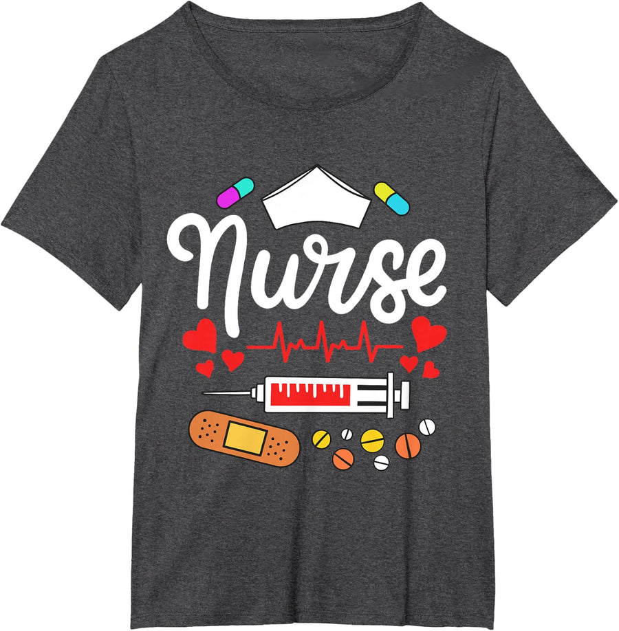 Nursing Student Shirt Tee For Nursing School Student Nurse T-Shirt - Dark Heather Grey