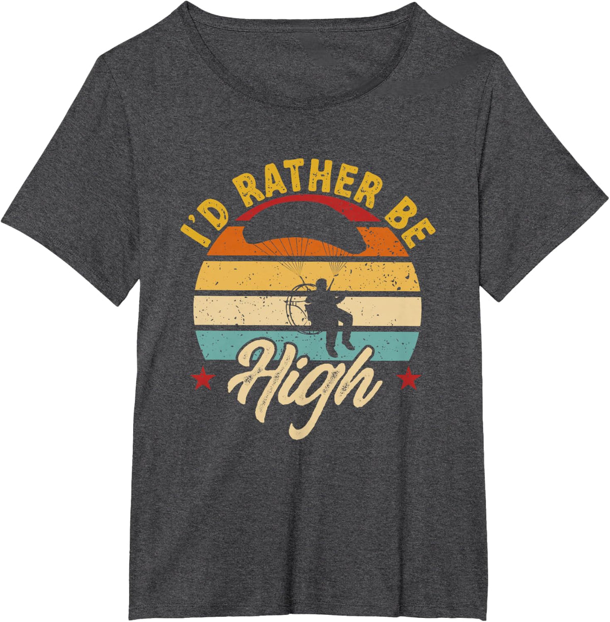 Paramotoring Powered Paraglider PPG Paramotor T-Shirt - Dark Heather Grey