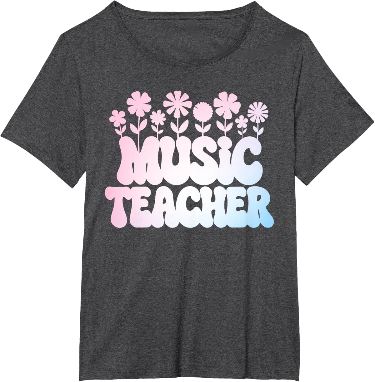 Funny Music Teacher Design for Men Women Music Teacher T-Shirt - Dark Heather Grey