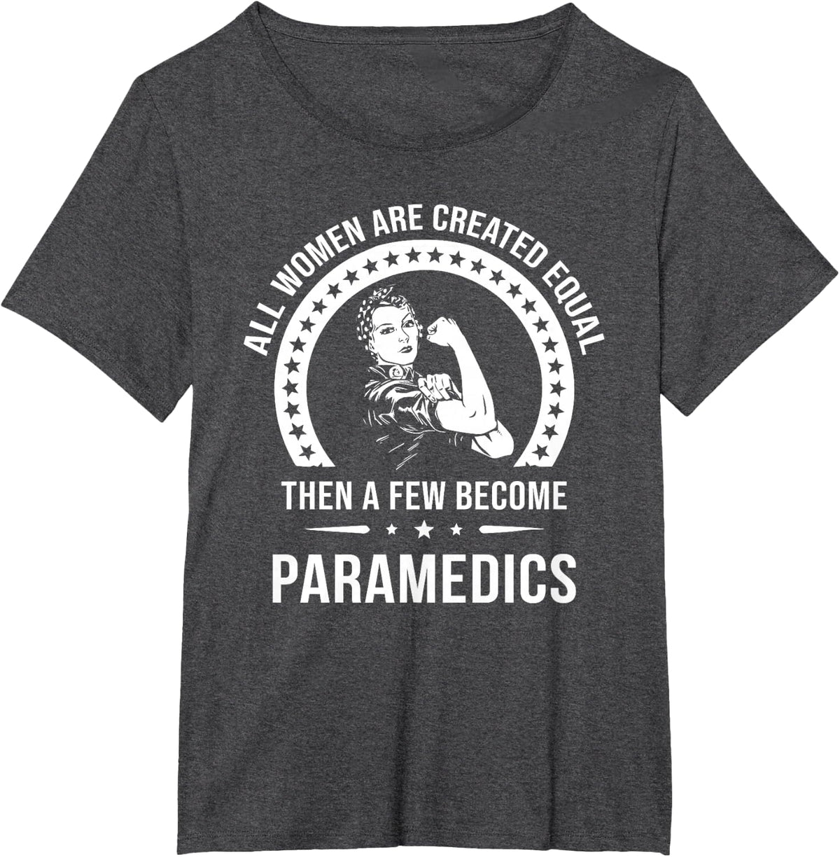 Paramedic Shirt for Women Tees | Funny Paramedic T Shirts for Women and Girls - Dark Heather Grey
