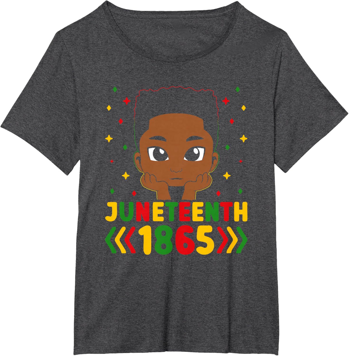 Juneteenth Vibes 1865 Melanin Black History African Toddler T-Shirt - Dark Heather Grey