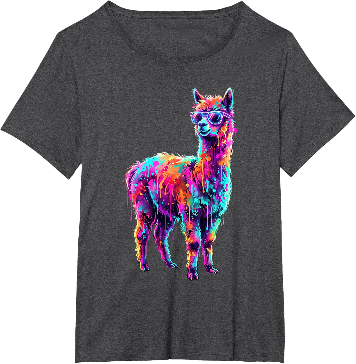 Alpaca T-Shirt - Dark Heather Grey