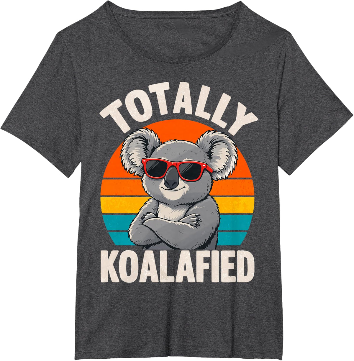 Funny Koala Pun T-Shirt - Dark Heather Grey