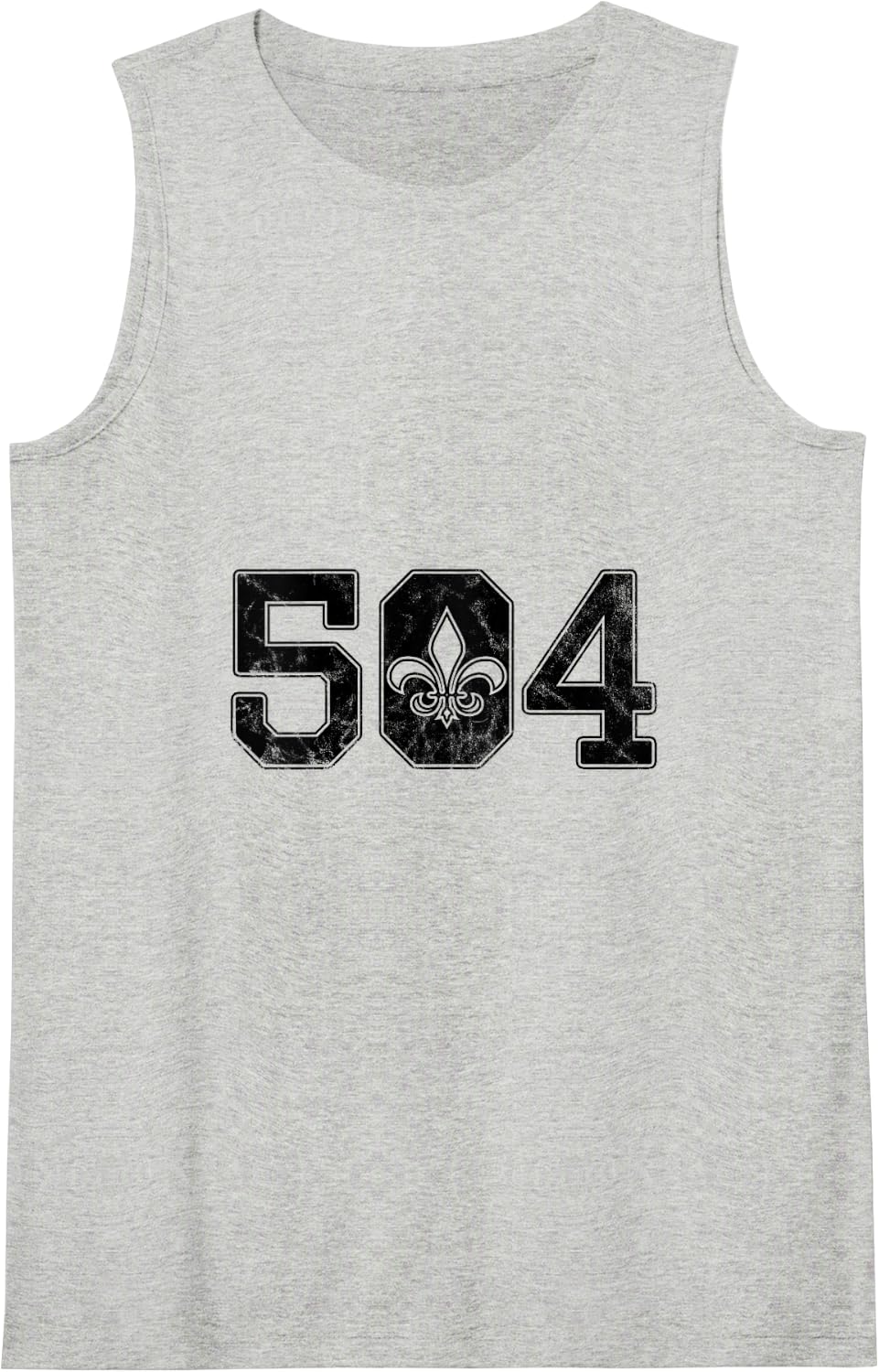 504 Nola New Orleans Mardi Gras Louisiana LA Tank Top - Heather Grey