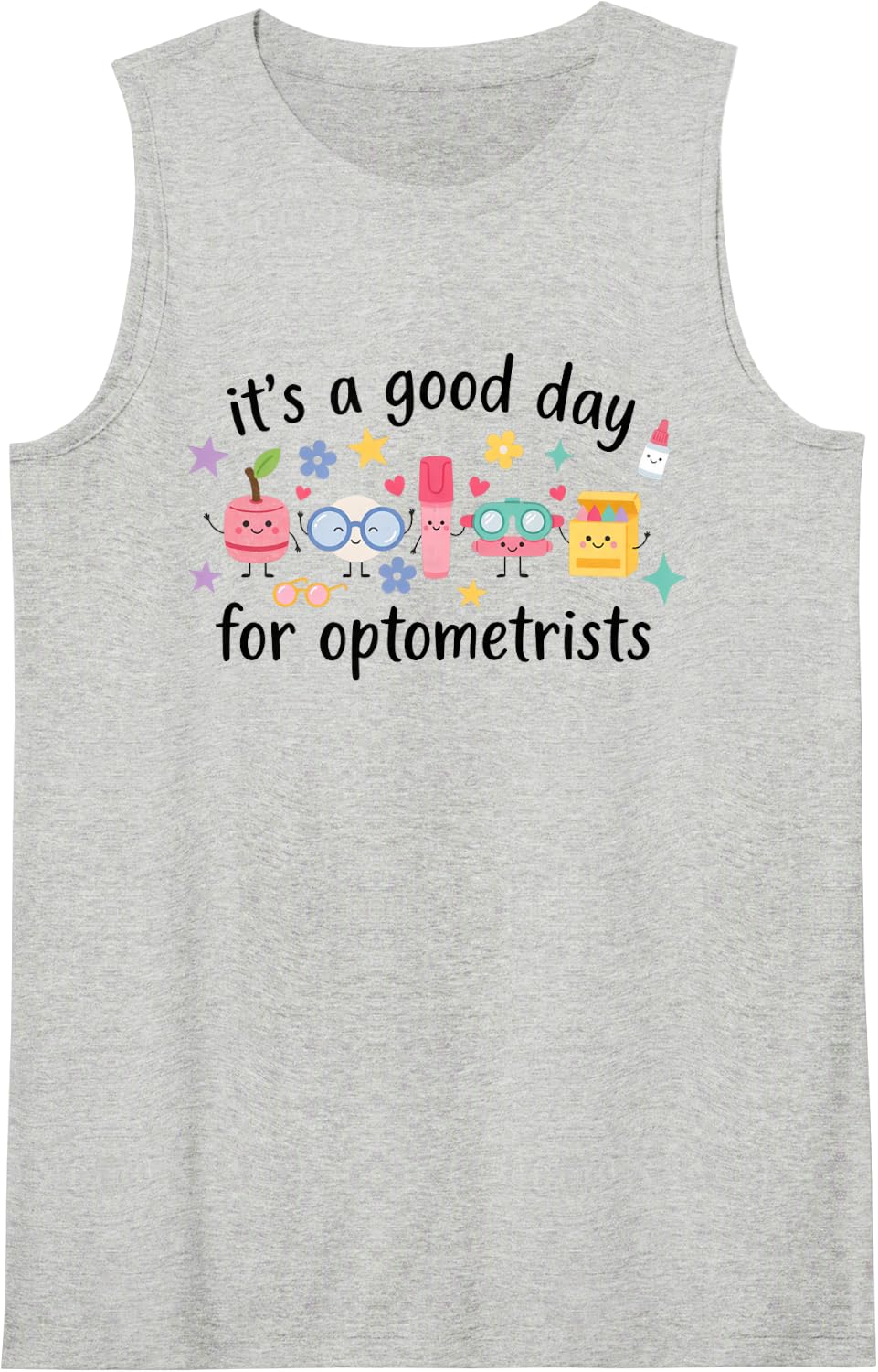 Optometrist Doctor of Optometry Od Optometry Sleeveless Tank Top - Heather Grey