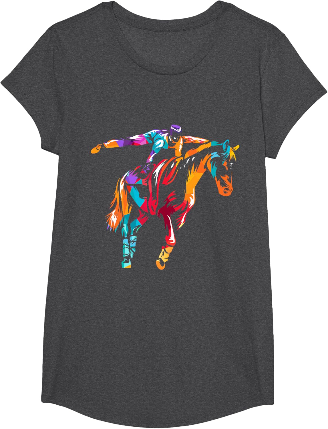 Vaulting Community Pride – Equestrian Gymnastics Group T-Shirt - Girls Dark Heather Grey