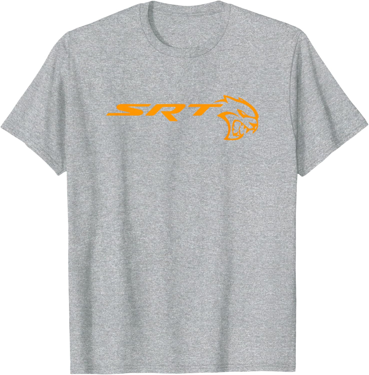 Dodge SRT Hellcat Orange T-Shirt - Heather Grey