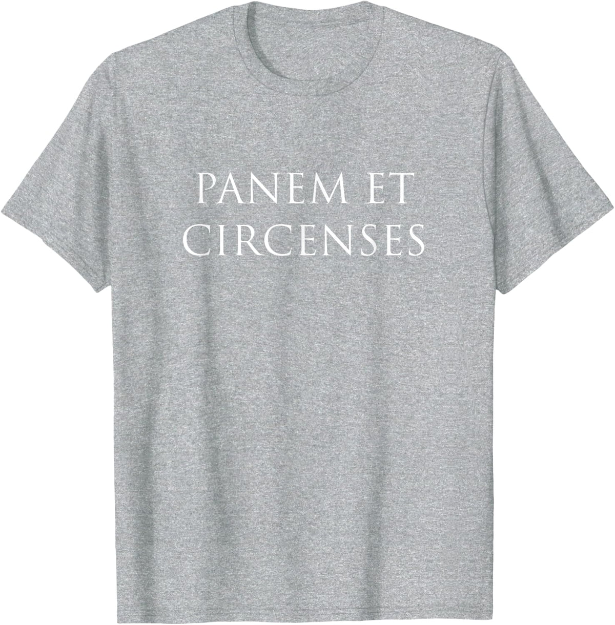 Latin Phrase PANEM ET CIRCENSES Shirt Unique Gift T-Shirt - Heather Grey