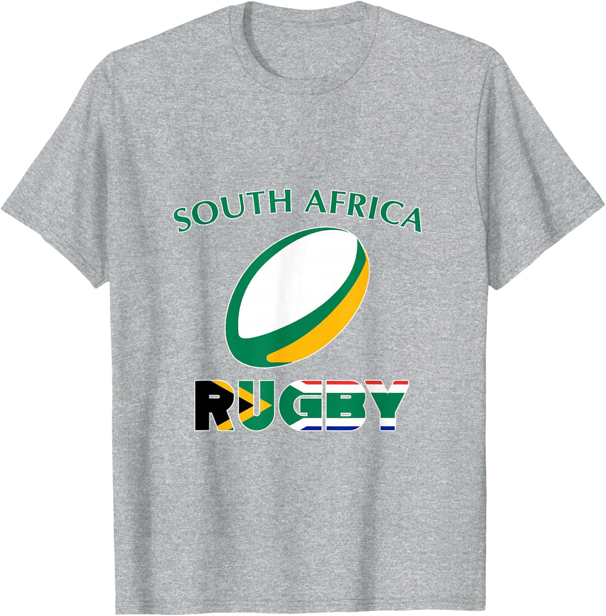 South Africa Rugby Sooth African Springboks Pride T-Shirt - Heather Grey