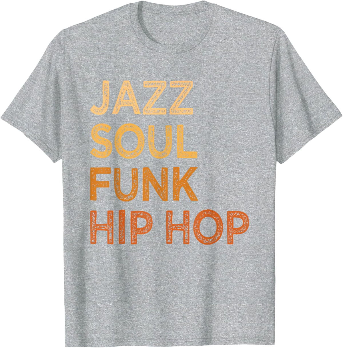 Jazz Soul Funk Hip Hop African American Pride T-Shirt - Heather Grey