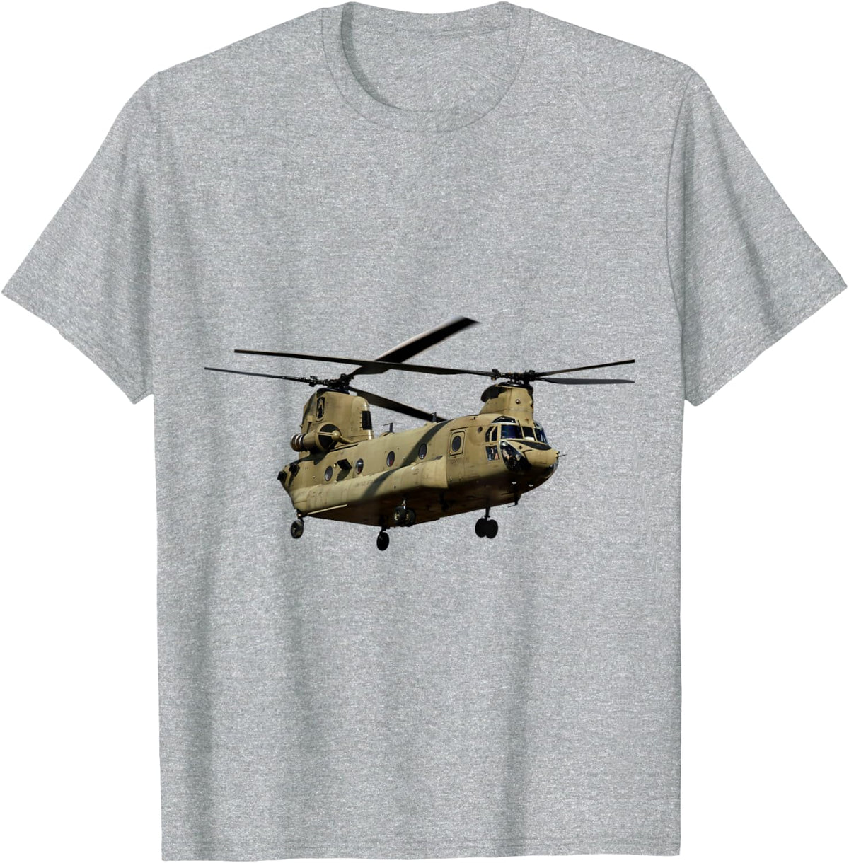 CH-47 Helicopter T-Shirt - Heather Grey