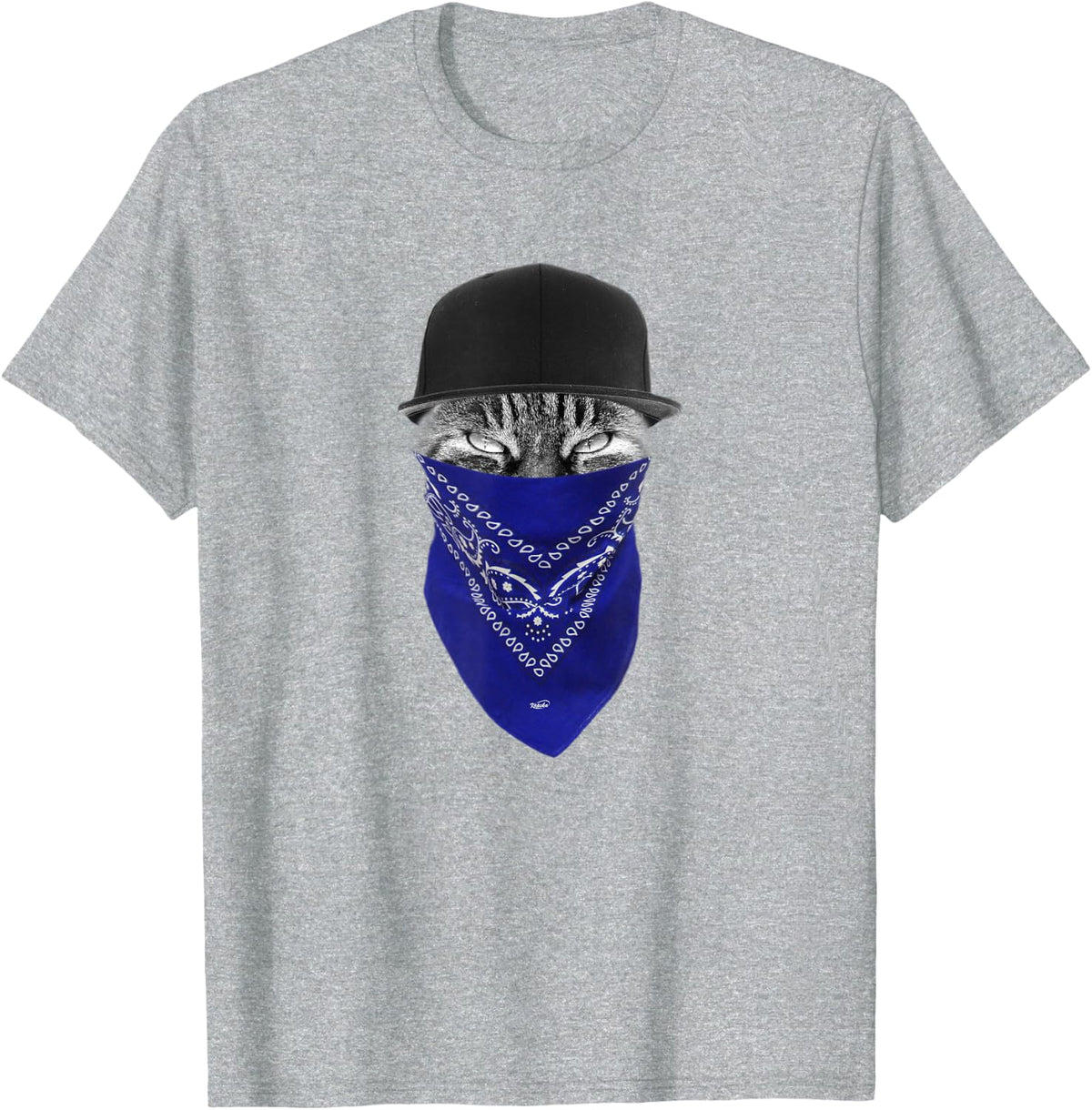 Hip Hop Gangster Cat t-shirt T-Shirt - Heather Grey