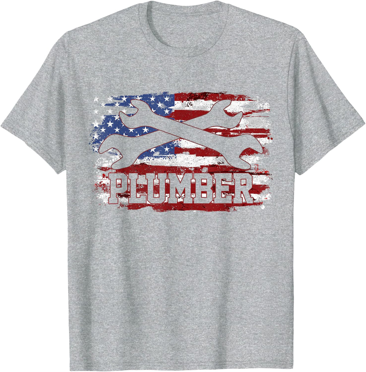 Plumber Gift T-Shirt - Heather Grey