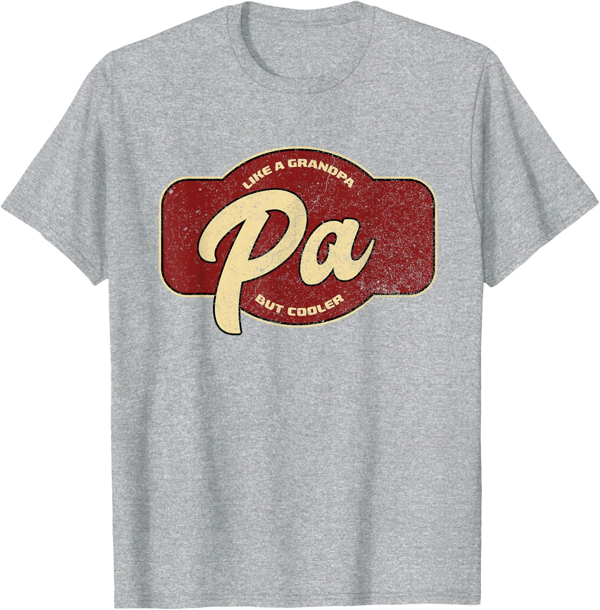 Pa Clothing for Grandpa Vintage Modern Black T-Shirt - Heather Grey